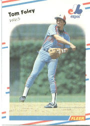 1988 Fleer Baseball Cards      183     Tom Foley